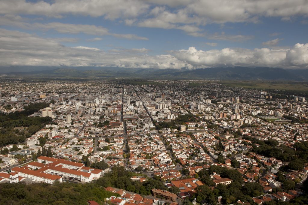 Vista Panorámica de la ciudad de Salta desde el Cerro San Bernardo