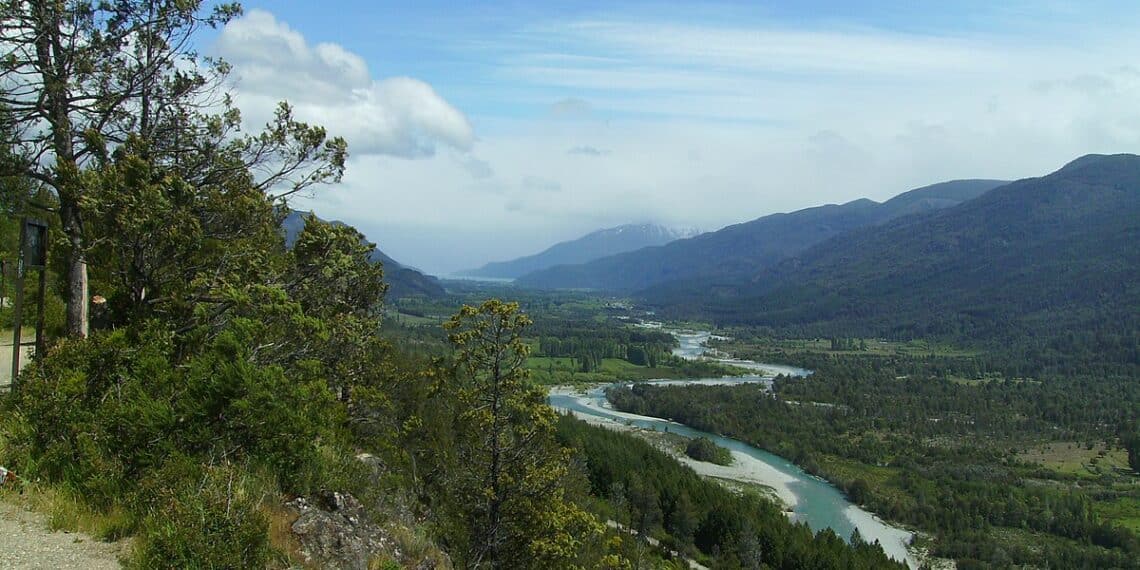 Mirador de el valle de el Río Azul en El Bolsón