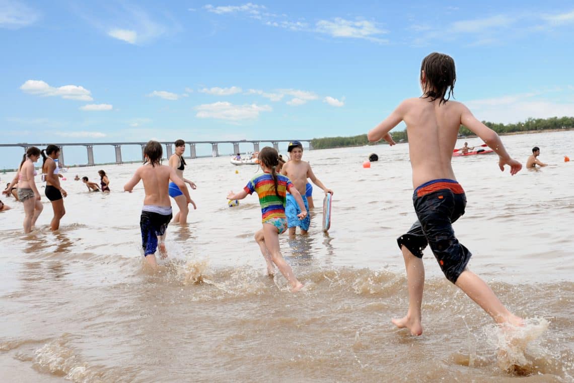 Playa La Florida de Rosario en verano - foto: Municipalidad de Rosario