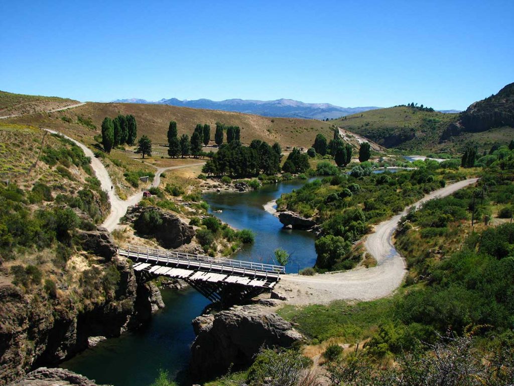 Puente Verde, sobre el río Ñirihuau, San Carlos de Bariloche