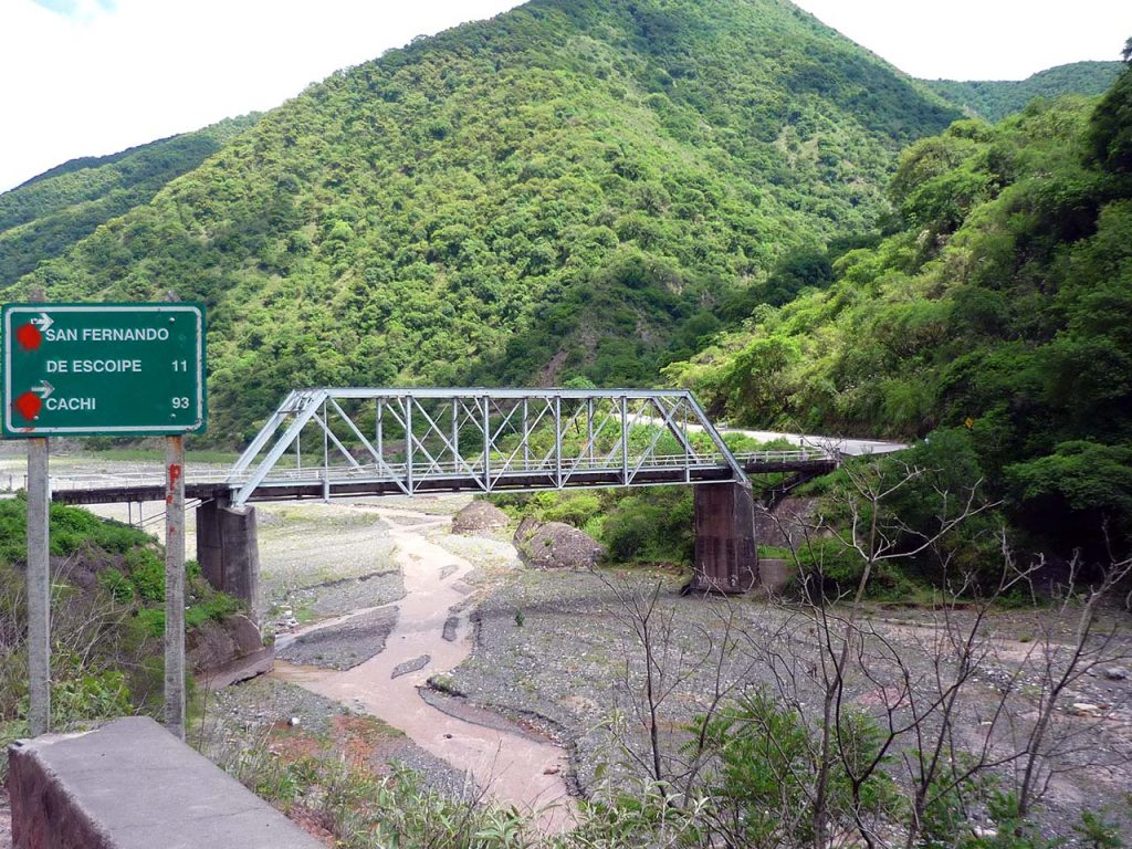 Puente en la Quebrada de Escoipe, Salta