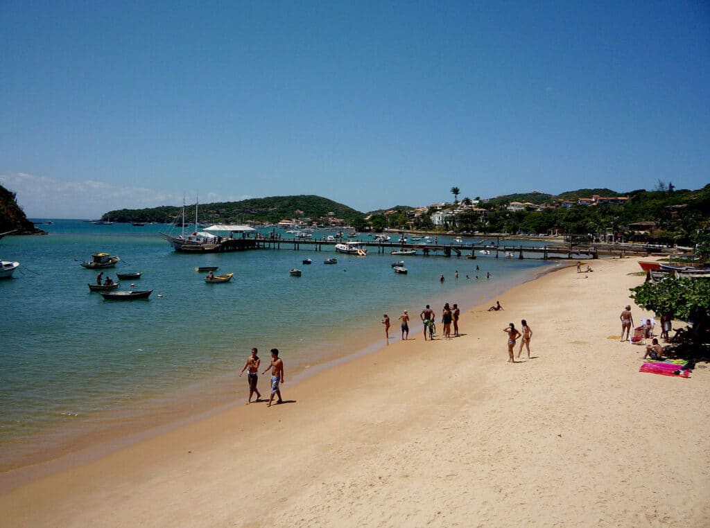 Playa de Armação, Búzios una de las opciones mas visitadas por los turistas