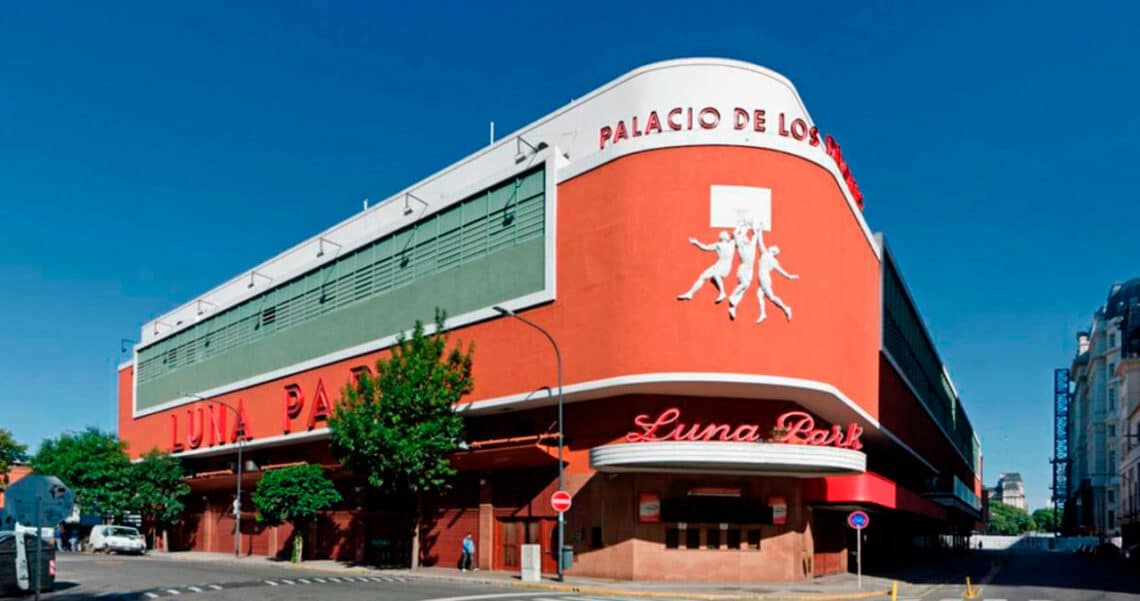 Fachada del Luna Park, ciudad de Buenos Aires