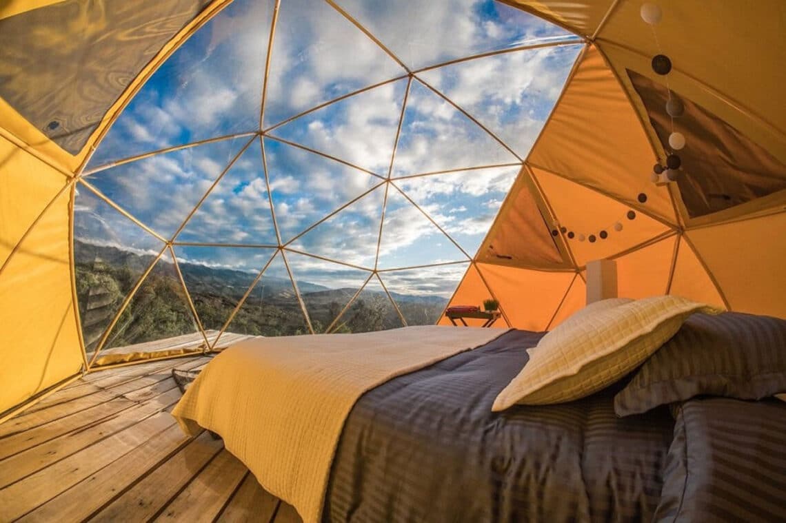 Glamping, mezcla de camping y glamour