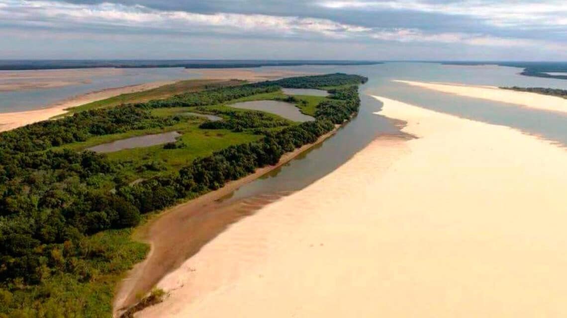 Histórica bajante del Rio Paraná - foto: weekend