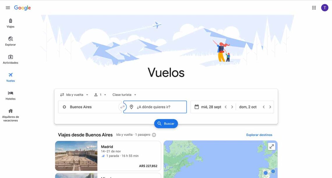 Google Flights, la nueva app de Google para viajes - Tripin Argentina