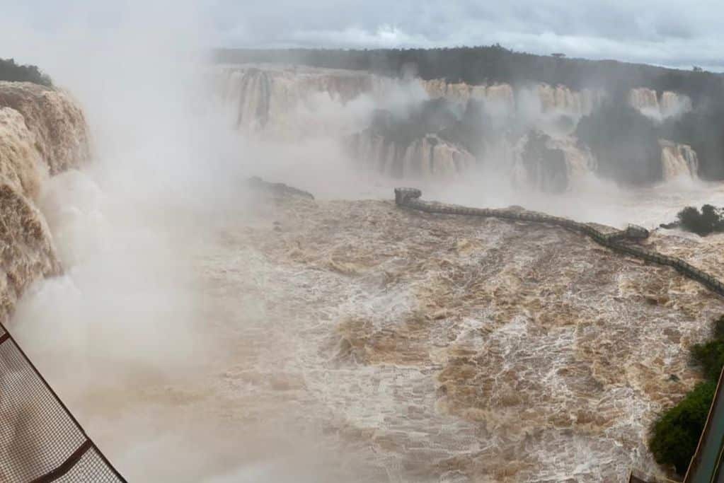 Crecida Río Iguazú, cierre Cataratas